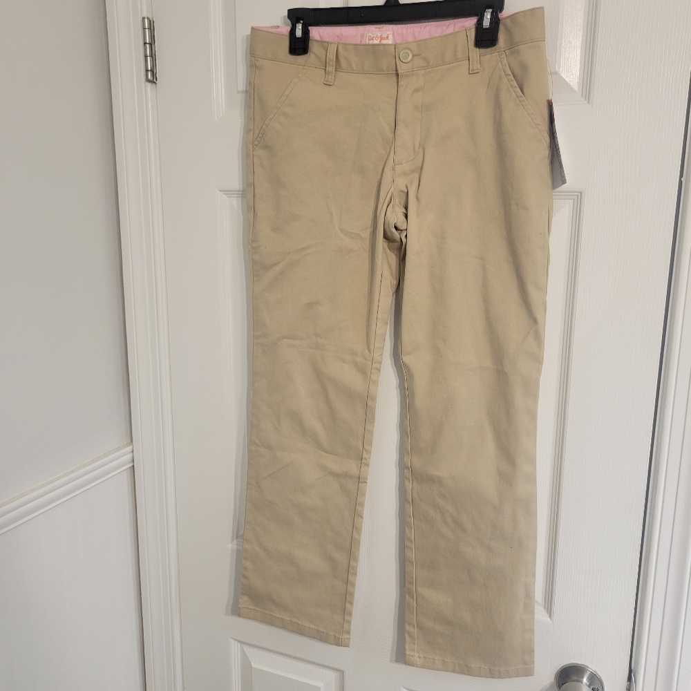 Cat And Jack Sourdough Beige/Khaki School Uniform Pants Size 14 Plus